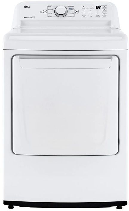 LG 7 3 Cu Ft White Front Load Gas Dryer Zeglin s Home TV Appliance