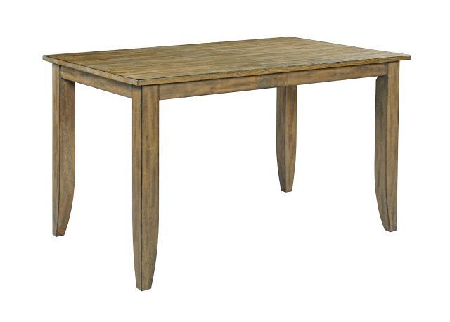 Kincaid® The Nook Brushed Oak 60" Counter Height Leg Table