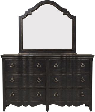Liberty Furniture Chesapeake Antique Black Dresser & Mirror