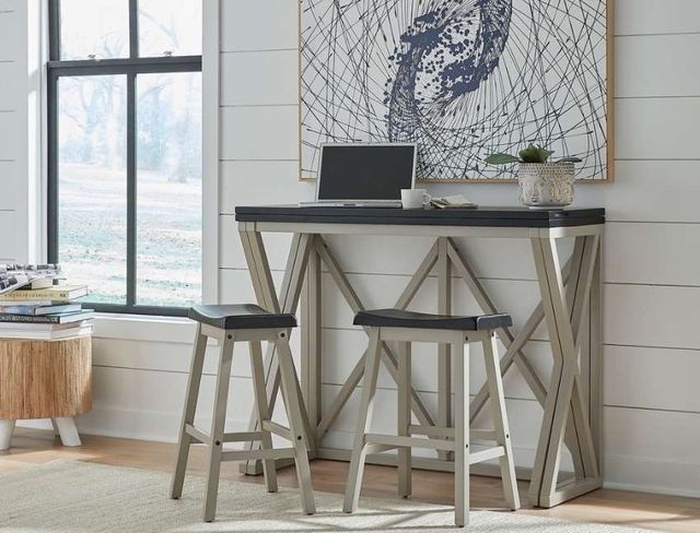 Progressive® Furniture Gateway Street 2-Piece Graphite/Khaki Counter Stool Set-2