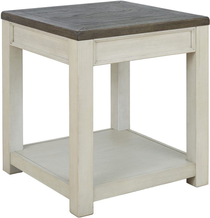 signature design by ashley bolanburg rectangular end table