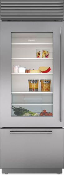 Sub-Zero® 17.3 Cu. Ft. Overlay Built In Bottom Freezer Refrigerator 0