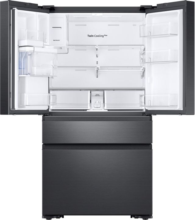 Samsung 22 Cu. Ft. Counter Depth French Door Refrigerator-Fingerprint Resistant Black Stainless Steel-RF23M8570SG-1