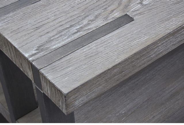 Magnussen Home® Eldridge Weathered Gravel Sofa Table 3