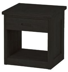Crate Designs™ Furniture Espresso 24" Nightstand with Lacquer Finish Top Only