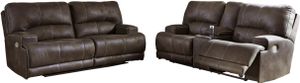 Signature Design by Ashley® Kitching 2-Piece Java Power Reclining Living Room Set