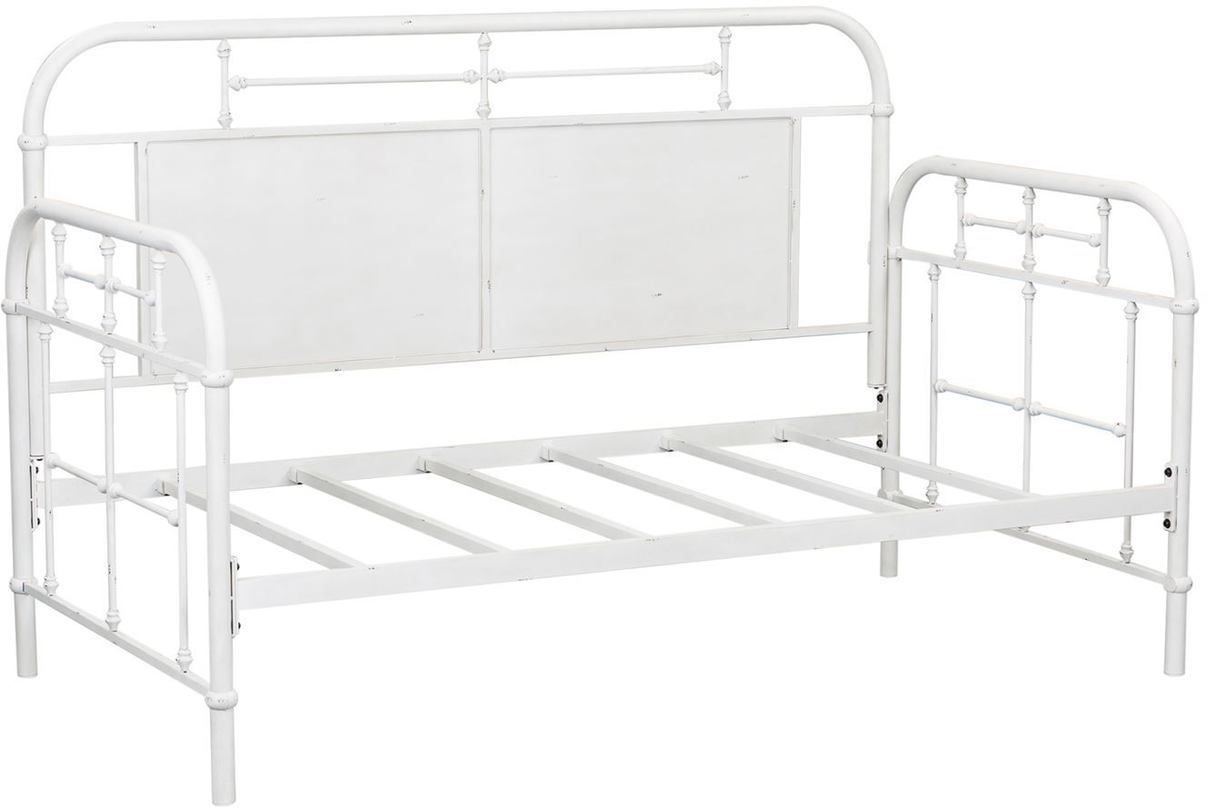 Liberty Furniture Vintage Antique White Twin Metal Day Youth Bed