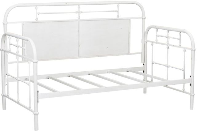 Liberty Furniture Vintage Antique White Twin Metal Day Youth Bed-0