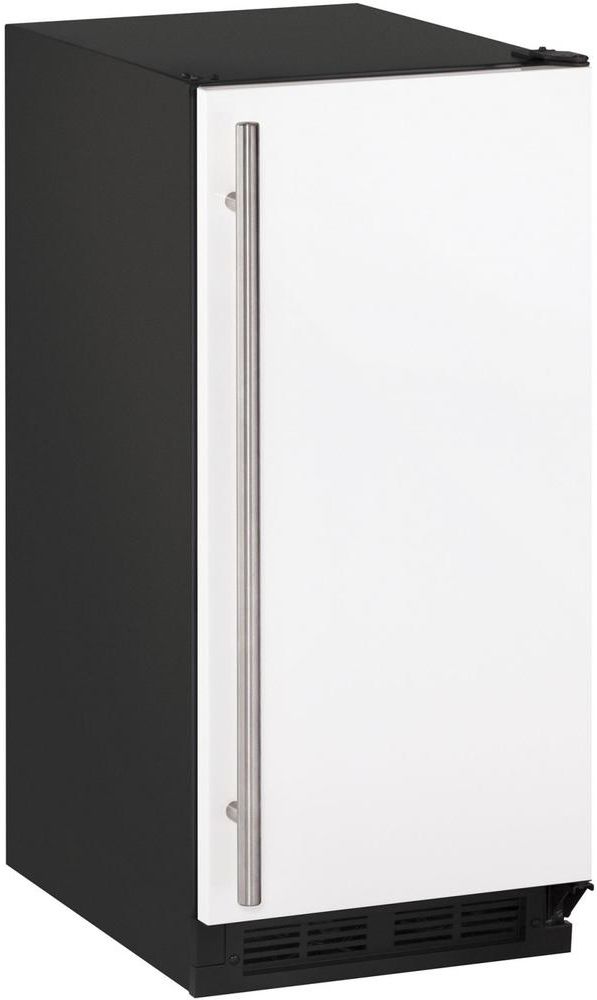 U-Line® 1000 Series 15" White Solid Clear Ice Machine