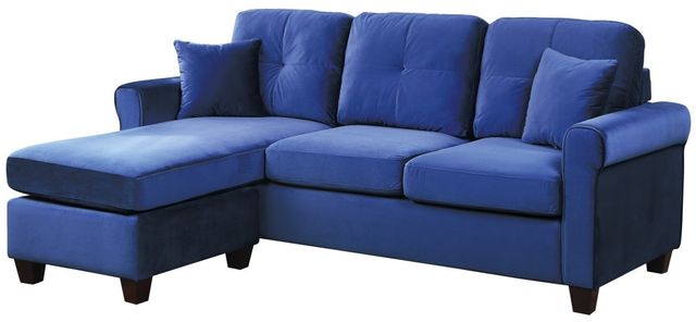 Homelegance® Monty 2-Piece Navy Reversible Sectional Chaise