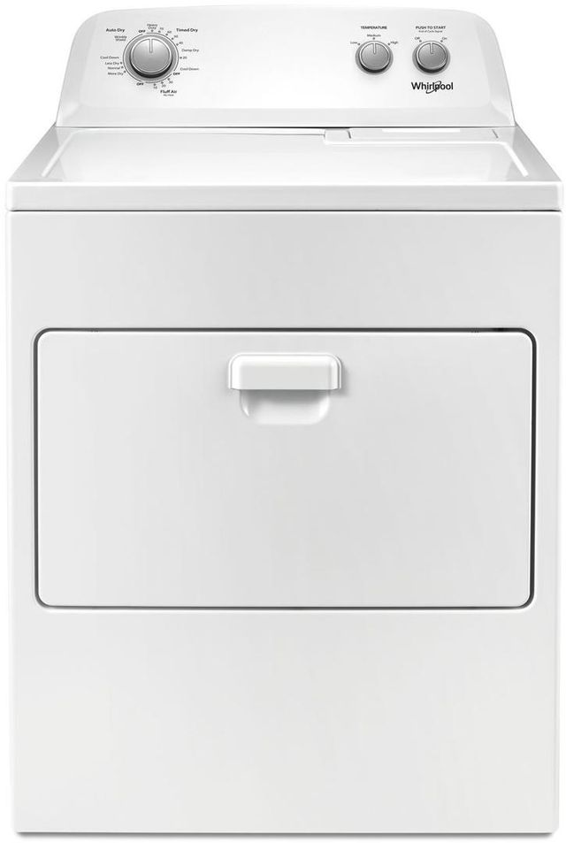 Whirlpool® 7.0 Cu. Ft. White Front Load Gas Dryer 0