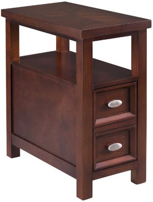 Crown Mark Dempsey Brown Chairside Table