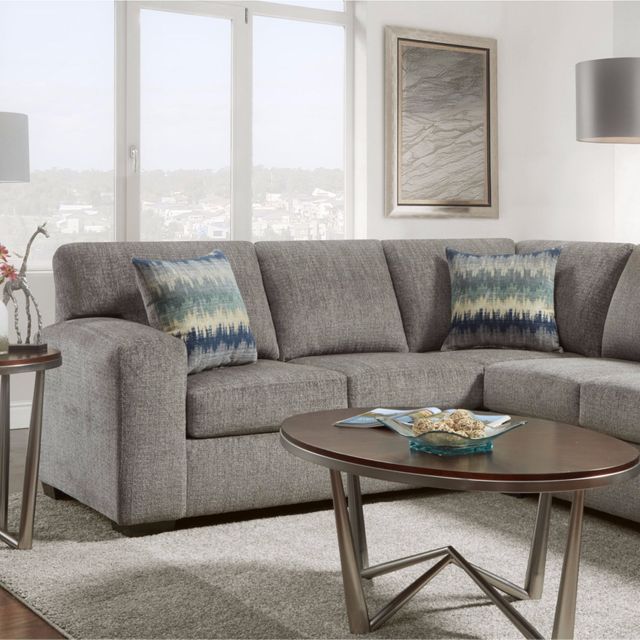 Affordable Furniture Silverton Pewter 2-Piece Sectional Sofa-2