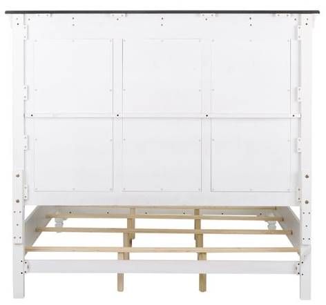 Liberty Allyson Park Wirebrushed White California King Panel Bed-3