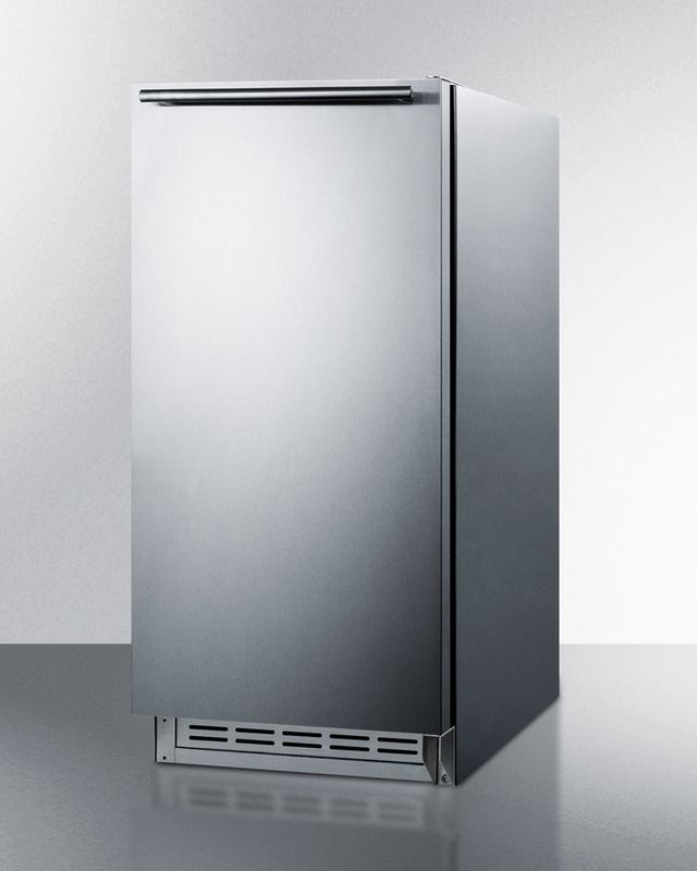 Summit® 1.0 Cu. Ft. Stainless Steel Ice Maker 1