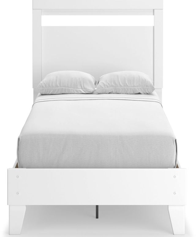 Signature Design by Ashley® Flannia White Twin Panel Bed 2