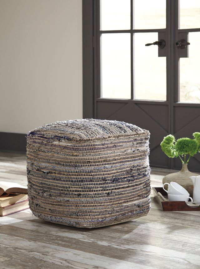 Signature Design by Ashley® Absalom Natural Pouf-1