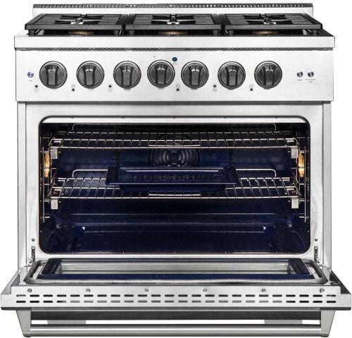 NXR Culinary Series 36" Stainless Steel Pro Style Dual Fuel Range-1