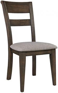 Liberty Furniture Double Bridge Dark Chestnut Splat Back Side Chair