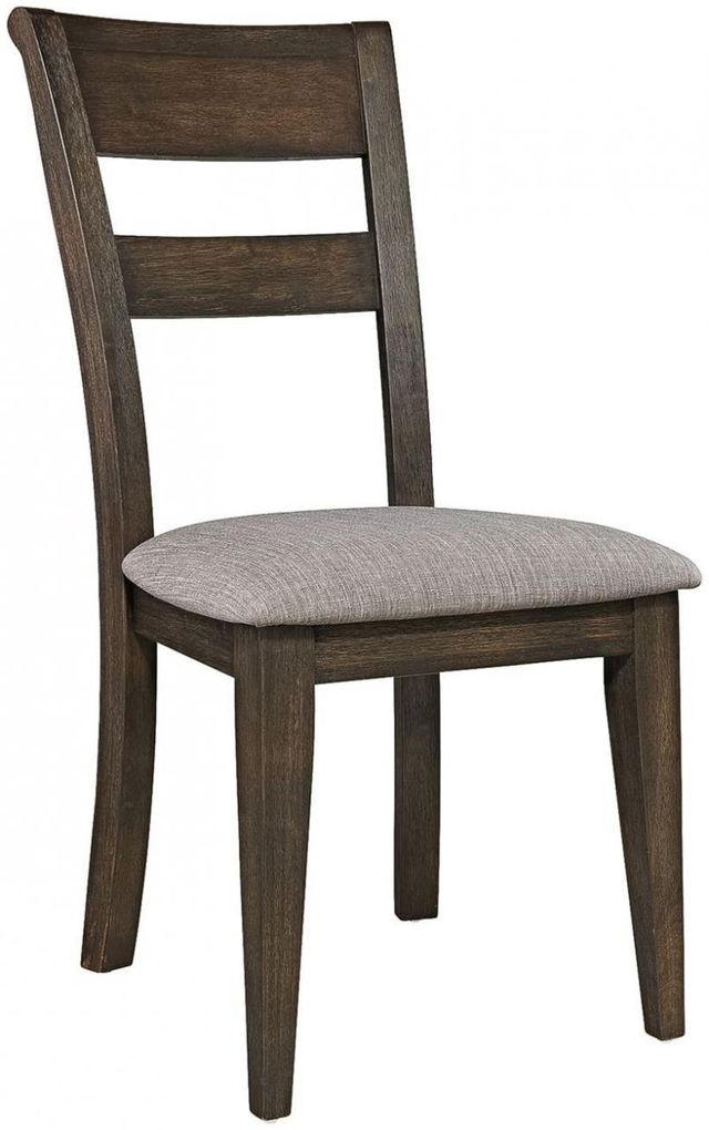 Liberty Furniture Double Bridge Dark Chestnut Splat Back Side Chair-0