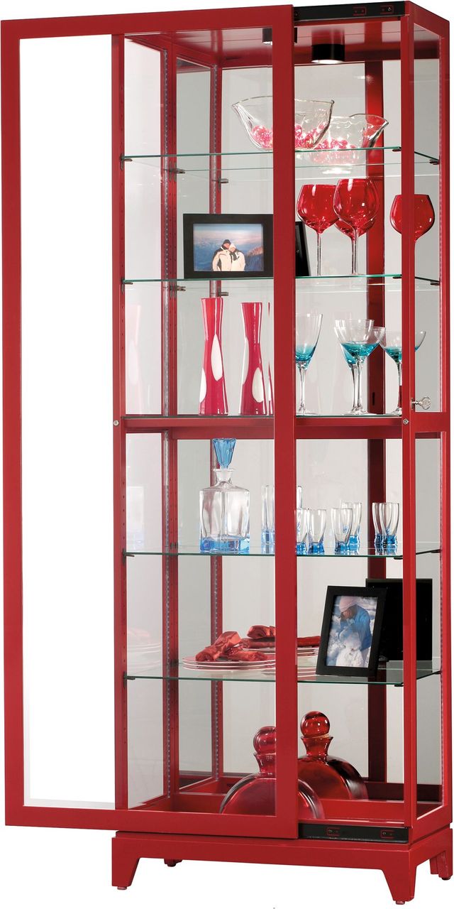Howard Miller® Luke V Gloss Red Curio Cabinet 1