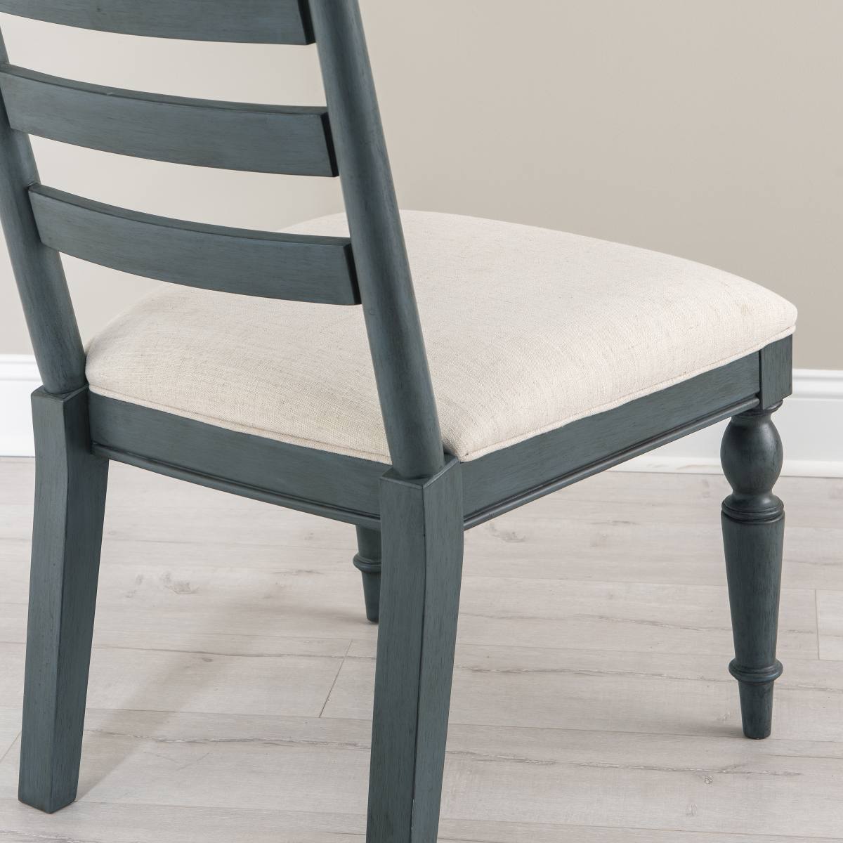 Denim upholstered online chair