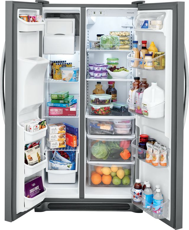 Frigidaire® 22.1 Cu. Ft. Standard Depth Side by Side Refrigerator-Stainless Steel CLEARANCE 10