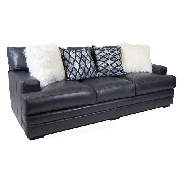 Franklin Sedona Navy Leather Sofa-1
