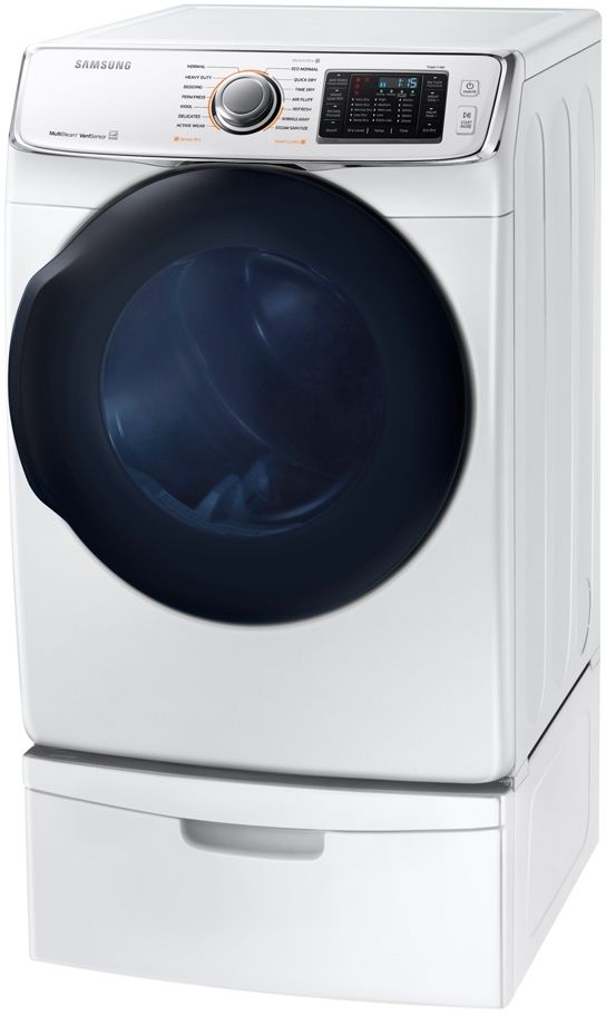 Samsung 7.5 Cu. Ft. White Front Load Gas Dryer 17