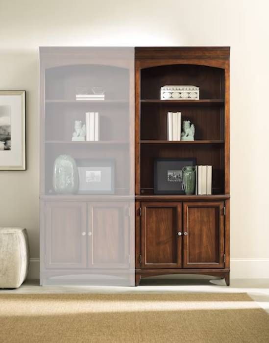 Hooker® Furniture Latitude Dark Walnut Bunching Bookcase-2