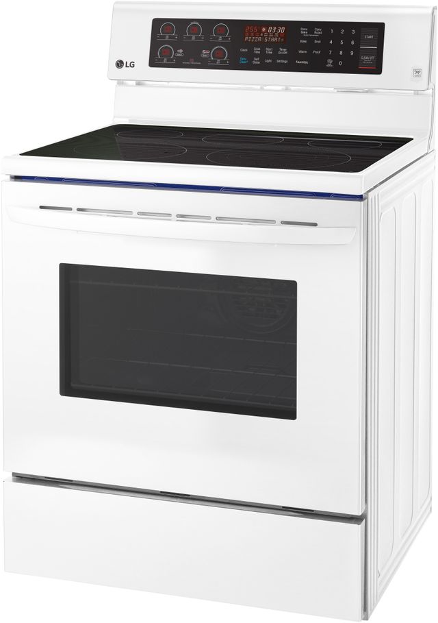 LG 29.88” Smooth White Free Standing Electric Single Oven Range 6