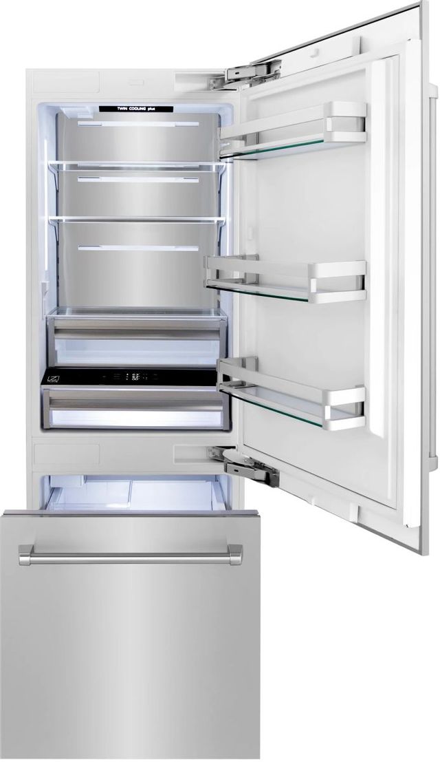ZLINE 16.1 Cu. Ft. Stainless Steel Counter Depth Bottom Freezer Refrigerator 3