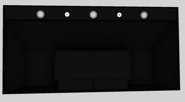 Vent-A-Hood® 48" Black Wall Mounted Liner Insert 2