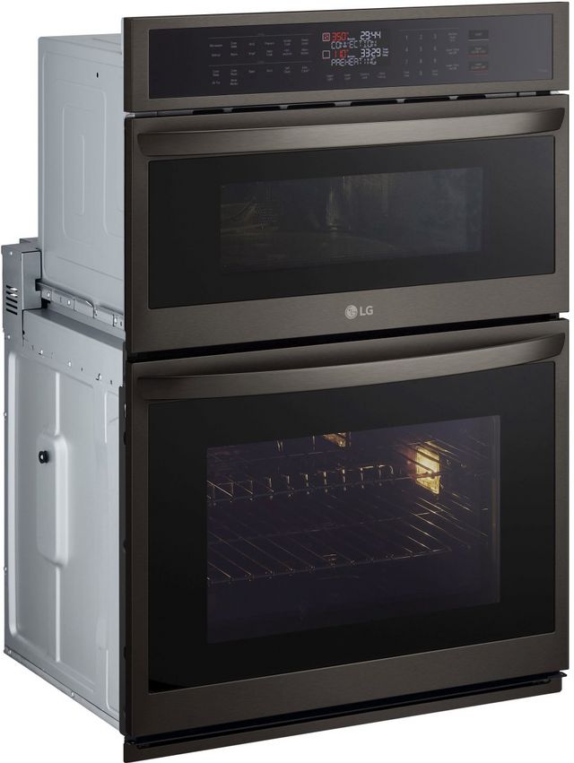 LG 30” PrintProof® Black Stainless Steel Electric Built In Oven/Microwave Combo 4