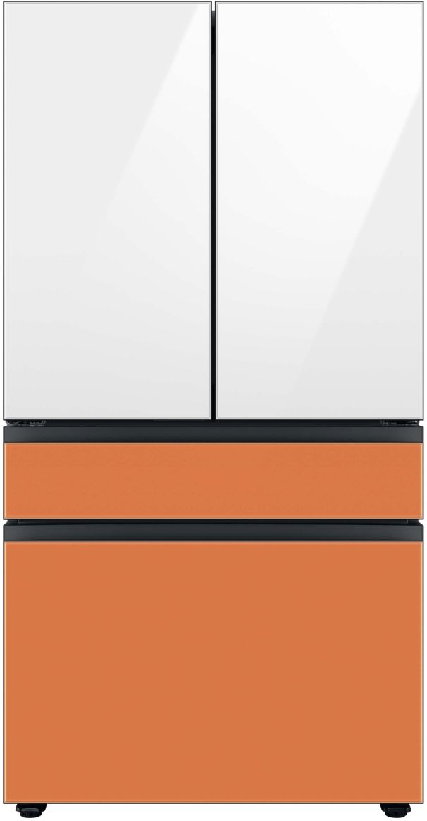 Samsung Bespoke 36" Clementine Glass French Door Refrigerator Bottom Panel 12