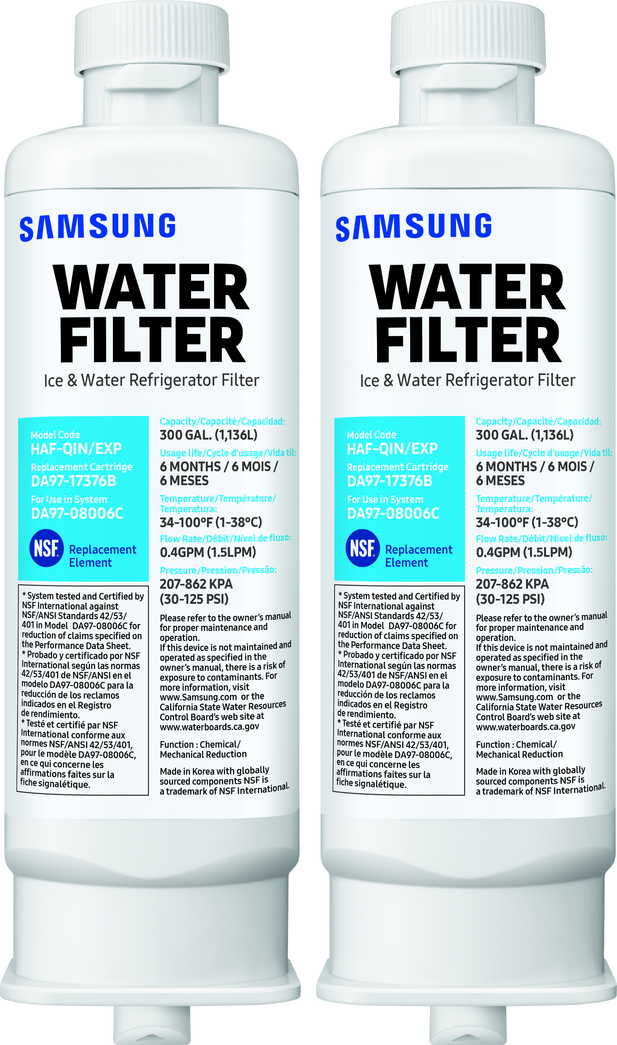 Samsung Refrigerator Water Filter 2-Pack