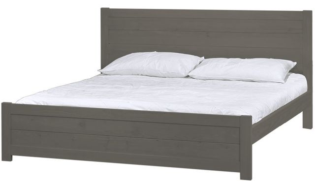 Crate Designs™ HarvestRoots Graphite 43" King Panel Bed 0