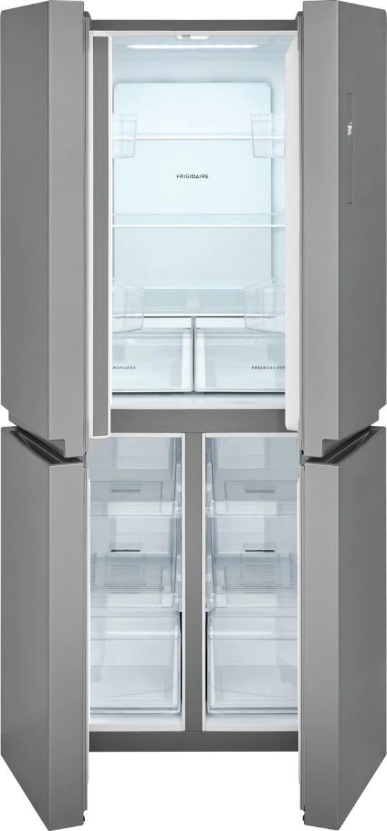 Frigidaire® 17.4 Cu. Ft. Brushed Steel Counter Depth French Door Refrigerator 4