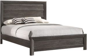 Crown Mark Adelaide Brown Queen Panel Bed