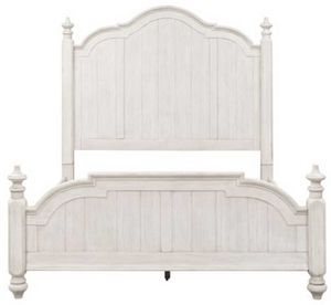 Liberty Farmhouse Reimagined Antique White Queen Poster Bed