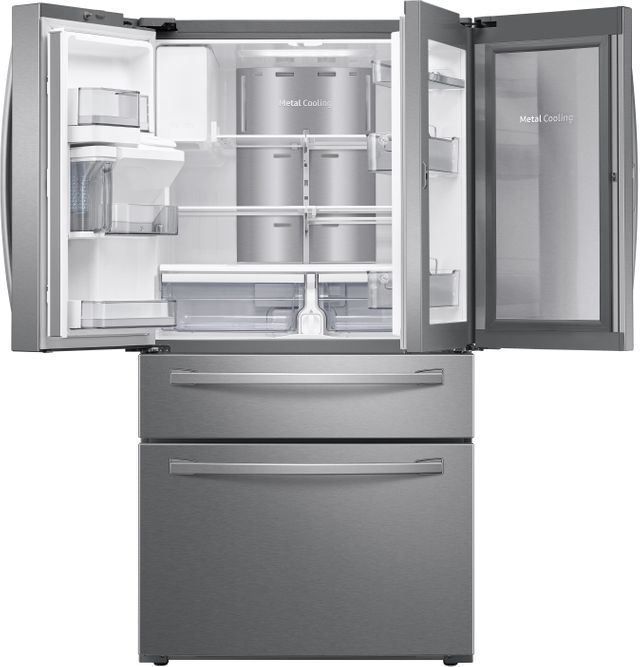 SAMSUNG 4 Piece Kitchen Package with a 28 cu. ft. Food Showcase 4-Door French Door Refrigerator-2