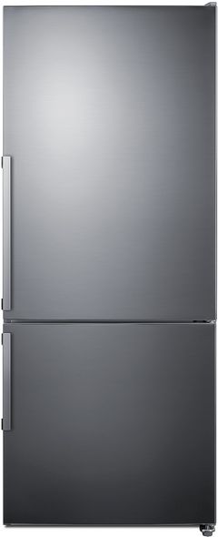 Summit® 13.8 Cu. Ft. Stainless Steel Counter Depth Bottom Freezer Refrigerator