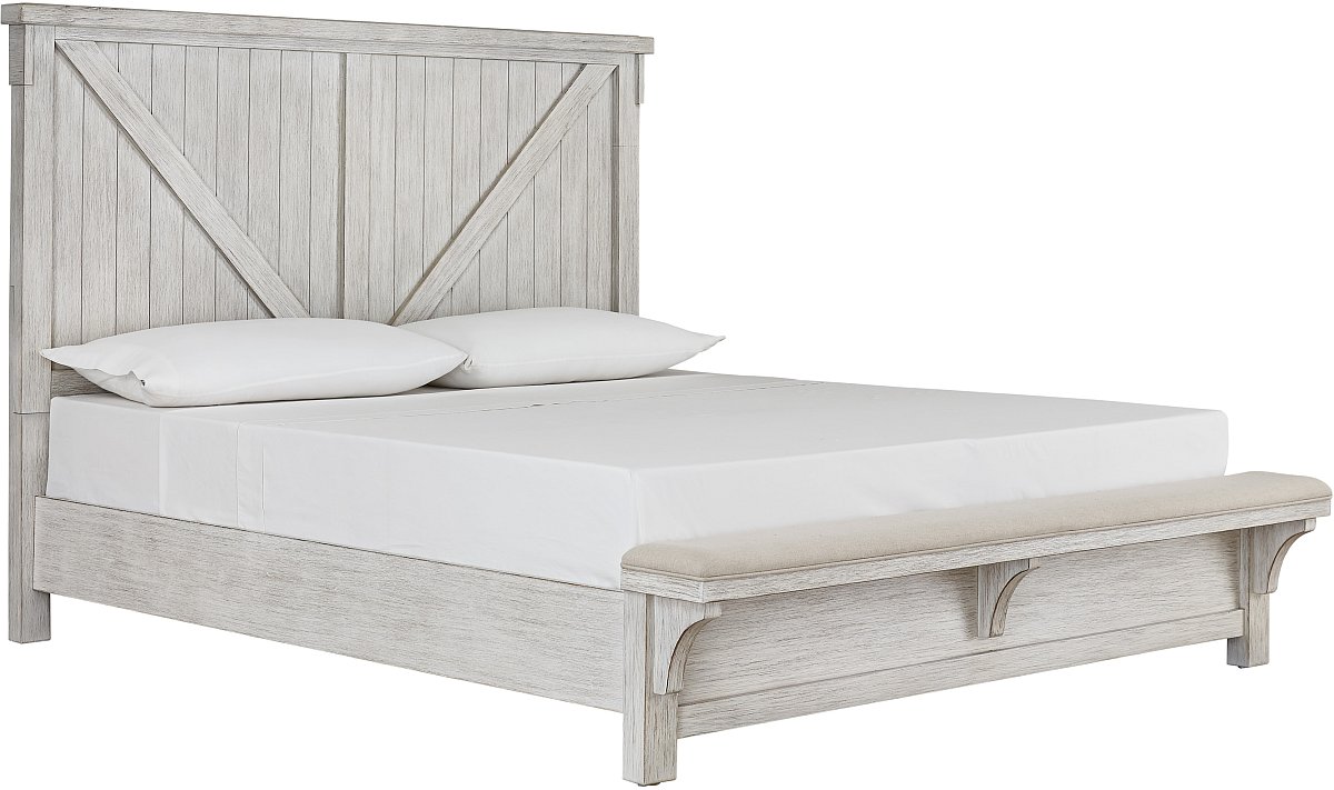 Signature Design by Ashley® Brashland White Queen Panel Bed