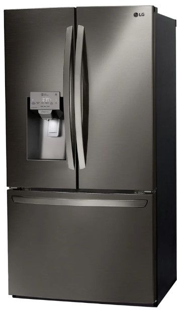 LG 26.0 Cu. Ft. PrintProof™ Black Stainless Steel Built In French Door Refrigerator 3