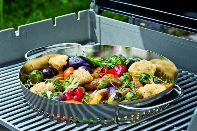 Weber® Grills® Stainless Steel Poultry Roaster-1