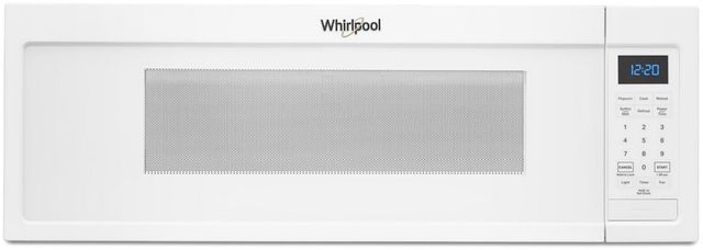 Whirlpool® 1.1 Cu. Ft. White Low Profile Microwave Hood Combination 5