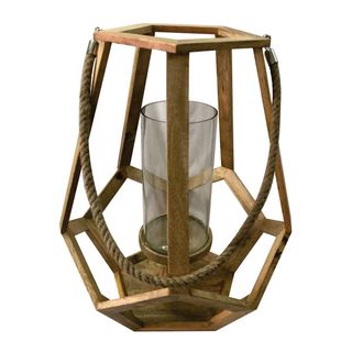 Crestview Collection Myers Large Candle Holder with Hemp Handle