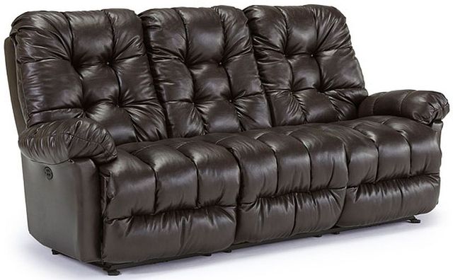 Best® Home Furnishings Everlasting Leather Power Tilt Headrest Space Saver® Reclining Sofa