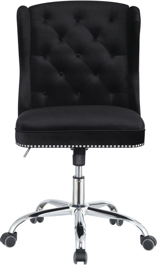 Coaster® Modern Black Velvet Office Chair | Furniture Depot | El centro, CA  and Palm Springs, CA