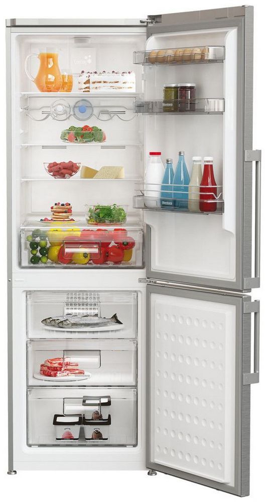 Blomberg® 11.4 Cu. Ft. Stainless Steel Counter Depth Bottom Freezer Refrigerator 2
